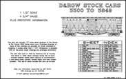 Cover of the D&RGW 5500 series stock car drawings.